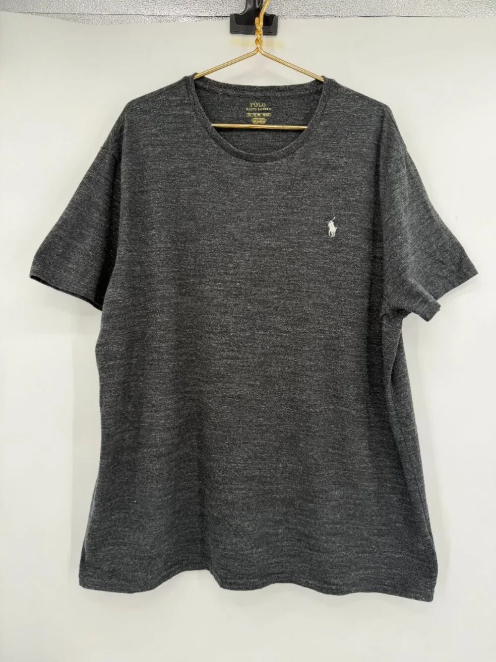 Polo Ralph Lauren Men’s XXL Heather Gray Cotton Pony Logo T-Shirt
